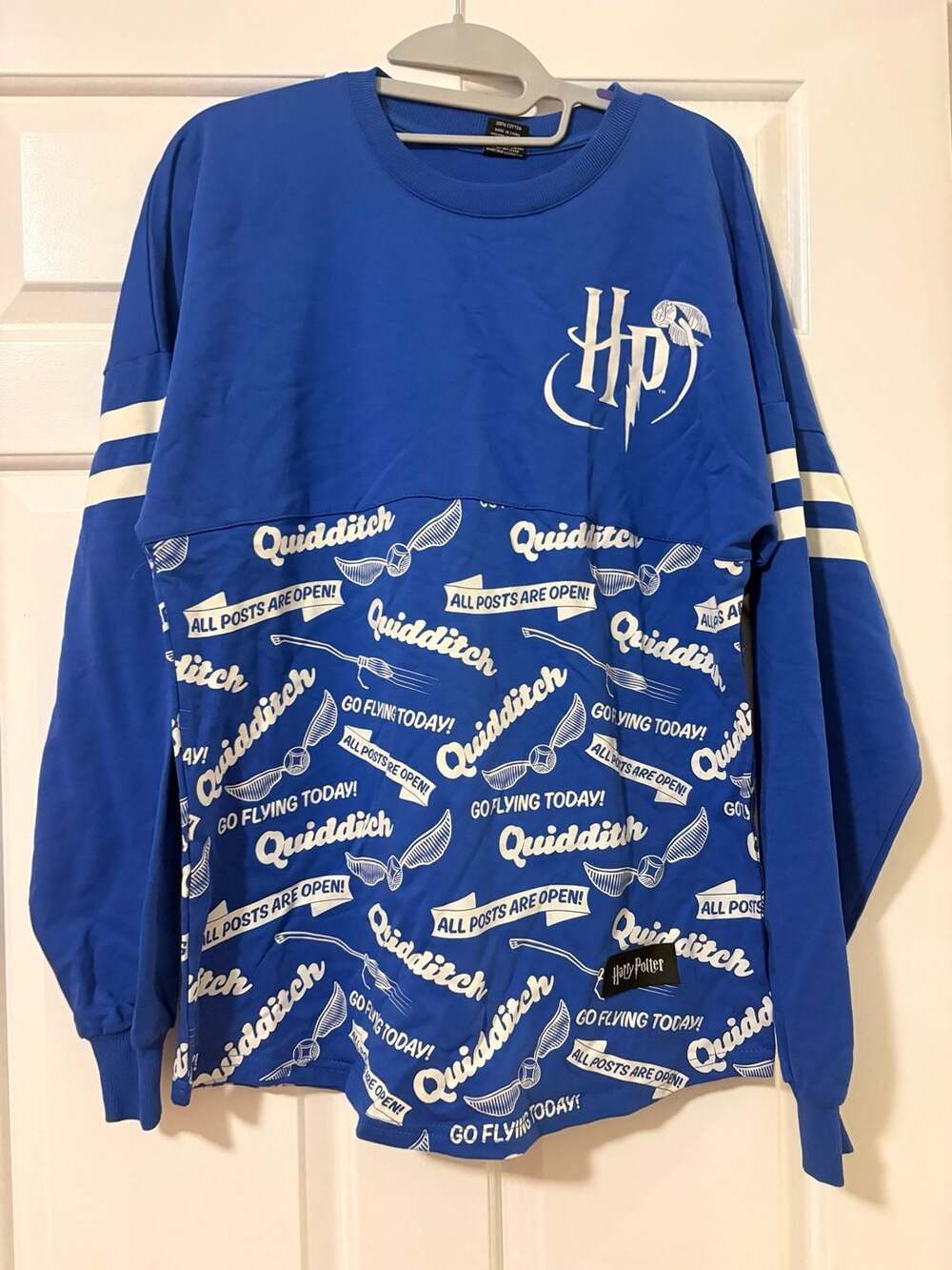 Harry Potter Texas Rangers Spirit Jersey Blue Quidditch Theme Night